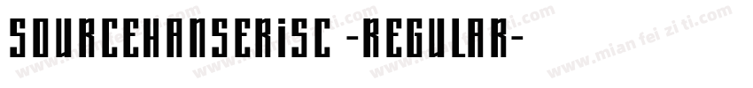 sourceHanserisc -regular字体转换